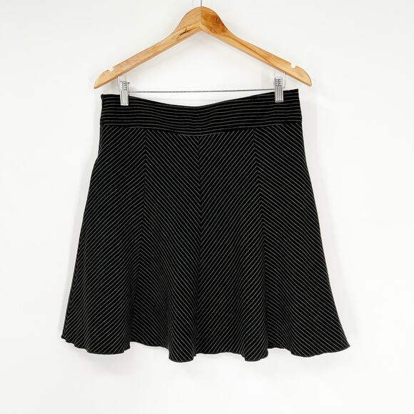 Vintage Y2k Exact Change Pinstripe Grunge Skater Skirt Size 9 - Picture 2 of 6